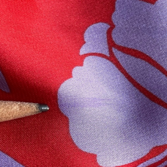 Lovers+ Friends Kamala Floral Print Mini Dress Red/Lilac Color Zipper Back SZ S - Picture 13 of 15